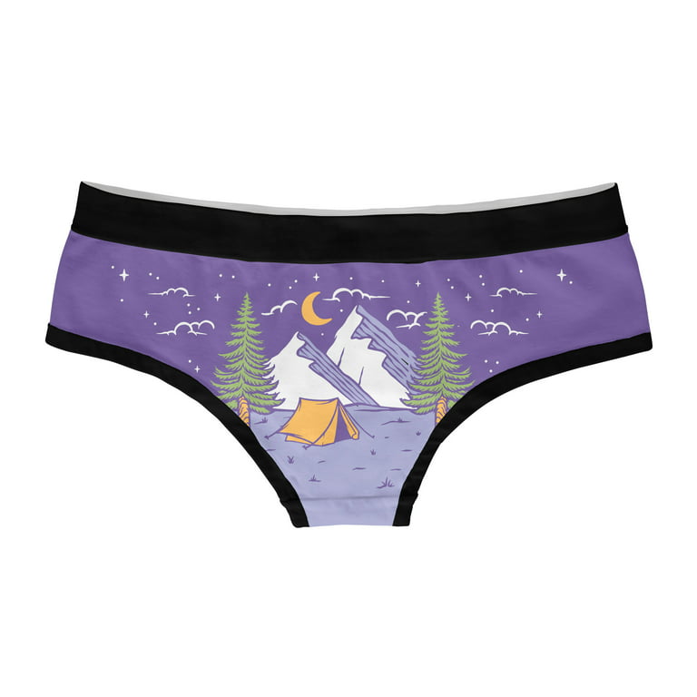 Camping Is In Tents Womens Panties Funny Outdoor Lover Nature