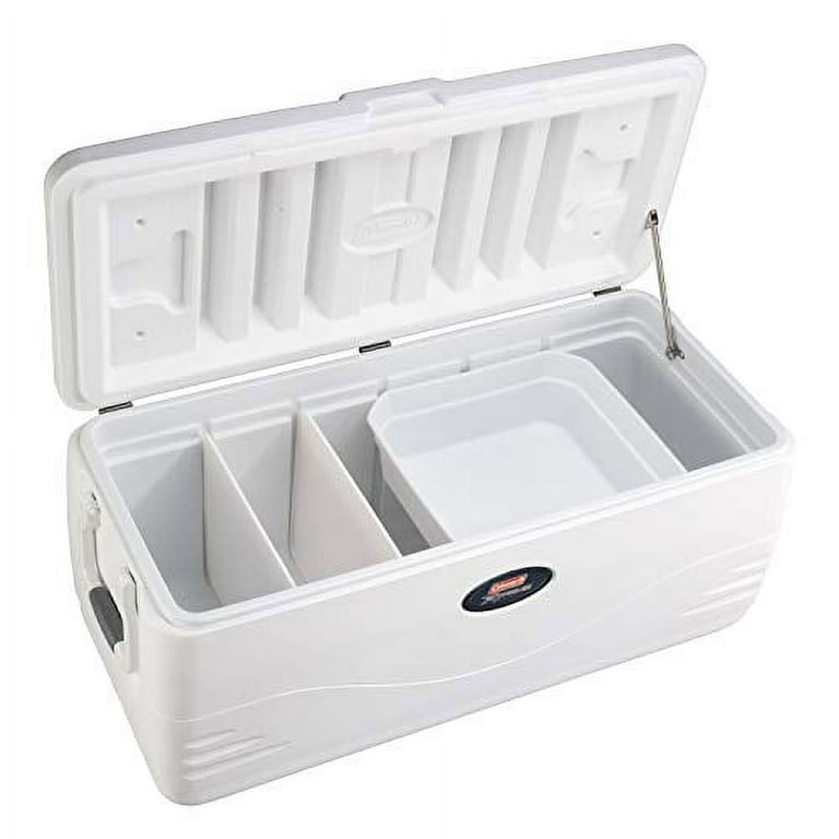Coleman 100 QT Hard Sided Cooler, White