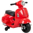 thumbnail image 2 of Huffy 6V Vespa Ride-On Electric Scooter for Toddlers, Red, 2 of 9
