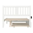 thumbnail image 5 of AFI Tahoe Wood Full Platform Bed with Footboard and Twin Trundle in White, 5 of 6