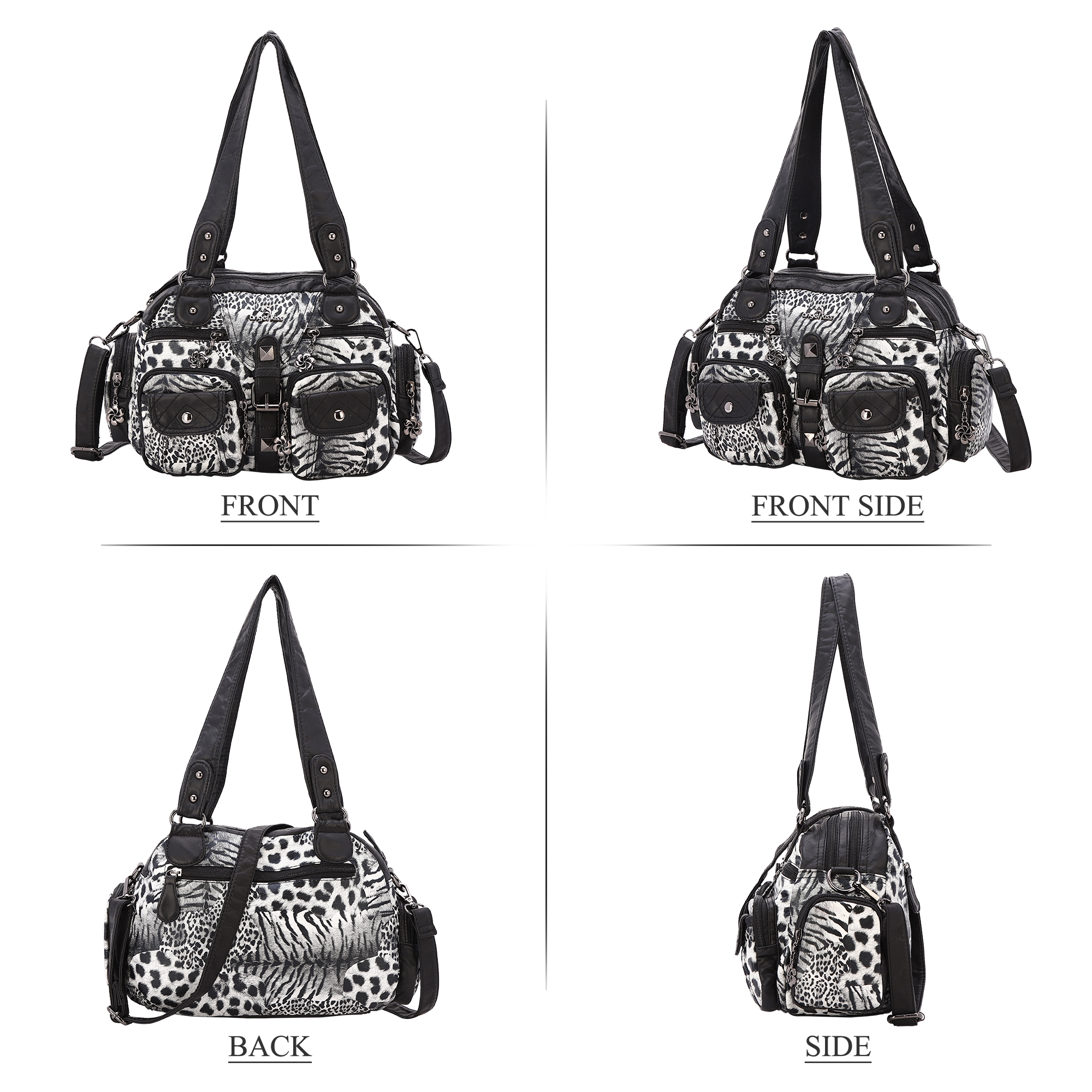 Angel Kiss Small Hobo Purses for Women Soft Vegan Leather Shoulder Bags with Crossbody Adjustable Strap
