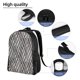 thumbnail image 5 of Disketp Black White Stripes Mochila Unisex de Apertura Lateral Completa, Mochila para Laptop para Escuela, Trabajo y Viajes, 5 of 8