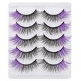 thumbnail image 1 of 5 pares de pestañas postizas naturales, extensiones de pestañas de maquillaje con caja., 1 of 7