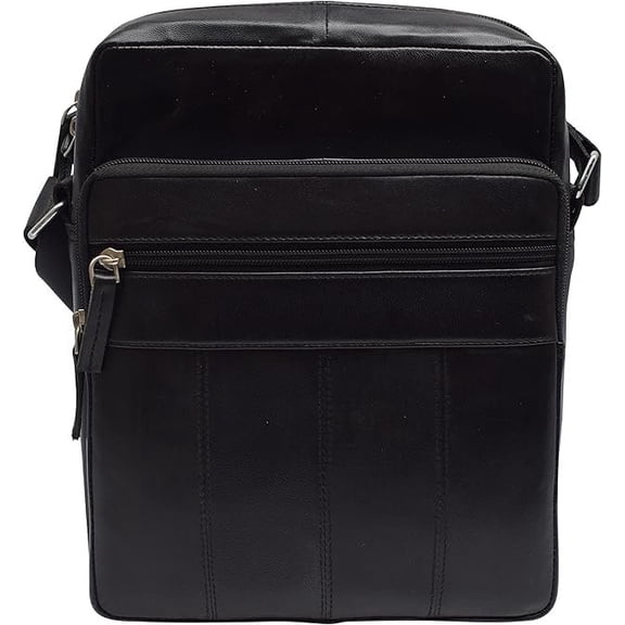Bible Cover Case with Shooulder Strap, Genuine Leather Large Bible Book Bag for Church & Bible Study