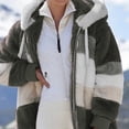 thumbnail image 4 of Chaqueta con capucha para mujer, chaqueta de invierno, sudadera con capucha cálida a la moda, chaquetas tipo pulóver, chaqueta de felpa con cremallera, chaqueta polar, tops, 4 of 6