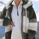 thumbnail image 4 of Chaqueta con capucha para mujer, chaqueta de invierno, sudadera con capucha cálida a la moda, chaquetas tipo pulóver, chaqueta de felpa con cremallera, chaqueta polar, tops, 4 of 6