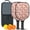 Pioneer Flower Floral, variant on Pickleball Paddles Set,Pioneer Flower Floral Print Pattern Fiberglass Surface Pickleball Racket Set with 2 Indoor Outdoor Pickleball Balls and Pickleball Bag,Pickle-ball Equipment