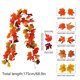 thumbnail image 3 of Uuiauoio Artificial Fall Maple Leaf Rattan Fall Artificial Maple Leaves Rattan Home Decoration for Harvest Halloween Thanksgiving Autumn Leaf Wedding Party Table Decor, 3 of 6