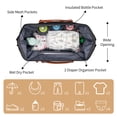 thumbnail image 3 of Diaper Bag Tote, Kabaqoo Large Diaper Bags Waterproof, Hospital Bag for Labor Delivery, Baby Bag Black, 3 of 9