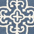 thumbnail image 5 of Safavieh Cambridge Collection CAM133G Handmade Moroccan Geometric Navy and Ivory Premium Wool Runner (2'6" x 8'), 5 of 5