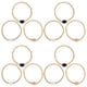 thumbnail image 2 of Juego de 12 anillos de jardín, juego de carnaval, bloques de lanzamiento de anillos, cuerda de lanzamiento de anillos, juego para niños y adultos, juguetes de lanzamiento de anillos para exteriores, 2 of 7