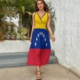 thumbnail image 3 of Flag of Venezuela Sleeveless Dress Dresses Women Summer Evening Dresses Ladies Bohemia Long Dresses, 3 of 9