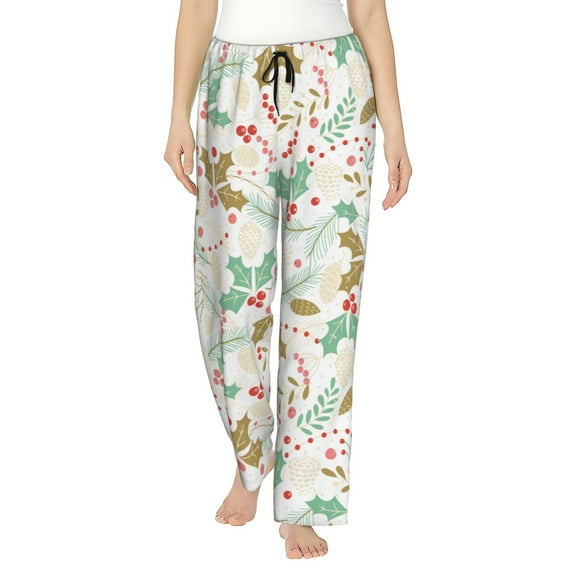 Holly Women'S Pajama Pants Drawstring Pj Bottoms Pants With Pockets Large