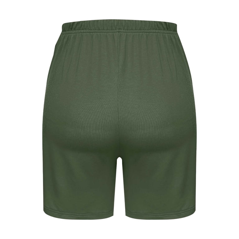 Ahuyic Womens Short Pants Summer Plus Size Pants for Women,Womens