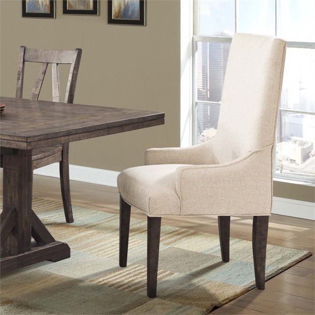 Picket House Furnishings Flynn Parson Fauteuil à Manger en Noyer (Lot de 2)