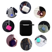 1-Pack Protective Silicone Case Cover for Apple AirPods – Shockproof Skin with Keychain Clip, Durable Anti-Slip Shell for AirPods Charging Case (1st & 2nd Gen) TIKA