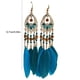 thumbnail image 4 of Minnieouse 1 par de pendientes estilo vintage gotas para los oídos adornos duraderos azul pavo real Azul eléctrico 20Conjunto, 4 of 6