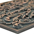 thumbnail image 6 of Backsplash Tile for Kitchen and Fireplace Viola 12 x 18 Metal Mural Oil Rubbed Bronze, 6 of 7