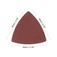 thumbnail image 2 of Uxcell 100 Packs 150 Grits 80mm Aluminum Oxide Triangular Hook & Loop Sandpapers Sanding Pads, 2 of 6