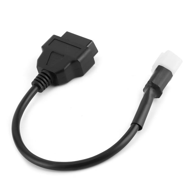 Cable Adaptador OBD2 De 6 Pines, Adaptador De Cable OBD Duradero Con Material ABS Para Parte De Motocicletas Sinnis Y Lexmoto Para Detección De Fallas