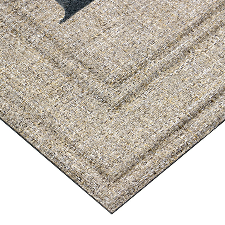 Mainstays Recycled Rubber Sisal Soho Paw Doormat, 18 x 30