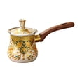 thumbnail image 4 of lingqin Coffee Pot Melting Pot Comfortable Handle with Lid Easy to Clean Kitchenware Tea 900mL, 4 of 9