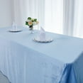 thumbnail image 4 of Balsa Circle 90" x 156" Dusty Blue Rectangular Premium Velvet Tablecloth Reception Catering, 4 of 8