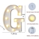 thumbnail image 2 of Luces LED de marquesina con letras, 26 letras del alfabeto iluminadas, letrero con números y letras para bodas, fiestas de cumpleaños, lámpara navideña a pilas, luz nocturna, decoración para el hogar, 2 of 5