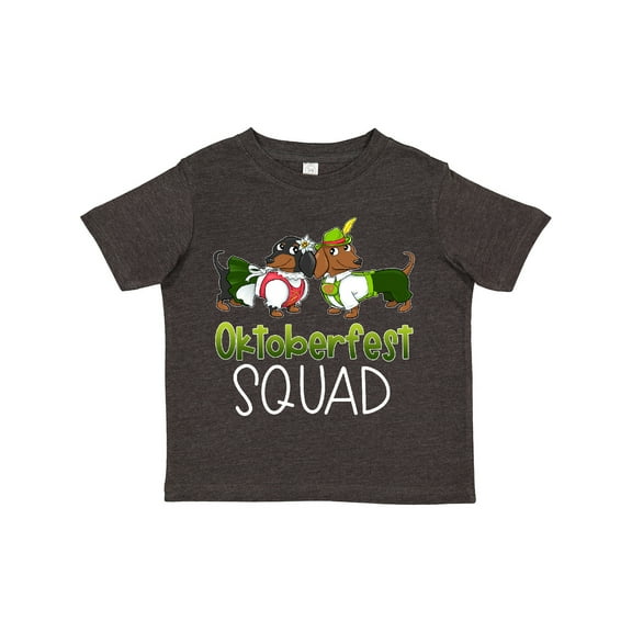 Inktastic Oktoberfest Squad- Cute Dachshunds in German Costumes Boys or Girls Toddler T-Shirt