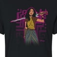 thumbnail image 3 of Raya and the Last Dragon - Raya Graphic Square - Juniors Cropped Cotton Blend T-Shirt, 3 of 5