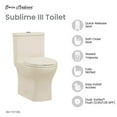 thumbnail image 4 of Swiss Madison Sublime III One-Piece Round Toilet Vortex™ Dual-Flush 0.95/1.26 gpf in Bisque, 4 of 5