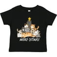 thumbnail image 3 of Inktastic Merry Catmas with Cat Tree and Yellow Star Boys or Girls Toddler T-Shirt, 3 of 5