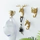 thumbnail image 4 of Cateissary Gancho de cabeza de elefante de resina elegante, funcional y decorativo, gancho para abrigos con cabeza de Animal Decoración del hogar Azul retro (elefante), 4 of 6