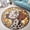 Dog21, variant on Round Rug, Ballet Dance Ballet1 Soft Washable Carpet, Non-Slip Floor Mat for Living Room Bedroom Home Decor 24 Inch
