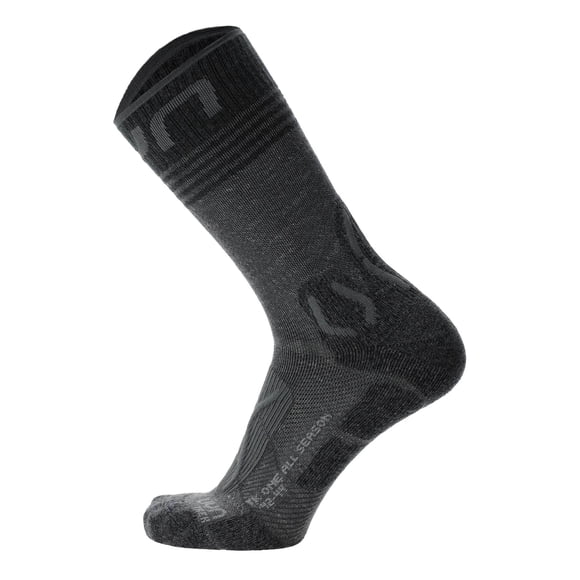 UYN Calcetines Trekking Hombre - Trekking One All Season Mid Socks, calcetines trekking, logo Gris 39-41