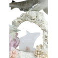 thumbnail image 5 of Great White Shark Family Swimming By Sea Coral Reef With 3D LED Light Figurine, 5 of 9