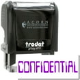 thumbnail image 1 of Self-Inking Barcode Confidential Stamp, Trodat Printy 4911, Press and Print Stamping, Impression Size 5/8" x 1-1/2", Up to 10,000 Impressions - Purple Ink, 1 of 10