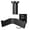 Black, variant on Solid Wood Motorcycle Helmet Holder & Tactical Gear Wall Mount, Heavy Duty Helmet Display Rack for Police, Football, Cycling, Plate Carrier