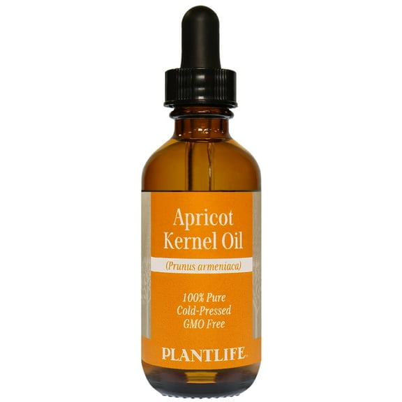 Plantlife Apricot Kernel Carrier Oil - Cold Pressed, Non-GMO, and Gluten Free Carrier Oils - For Skin, Hair, and Personal Care - 2 oz