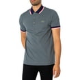 thumbnail image 2 of Lacoste Striped Collar Polo Shirt, Grey, 2 of 5