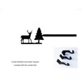 thumbnail image 2 of Village Wrought Iron CUR-203-60-S Chevreuil & Pin Tringle à Rideaux - Moyen, 2 of 2