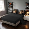 thumbnail image 5 of Manfei Baseball Twin Bedding, Sport Gamer Bedding Comforter Set, Red Blue Black, Black Reversible 7-Piece, 5 of 6