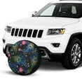 thumbnail image 3 of KAKALAD Peacock feather roses flowers Spare Tire Cover Weatherproof Universal Vehicle Accessories 15 Inch, 3 of 7