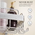 thumbnail image 7 of VANCORE Hanging Shower Caddy, Rustproof Shower Shelf Racks over Shower Head with Hooks, 7 of 7