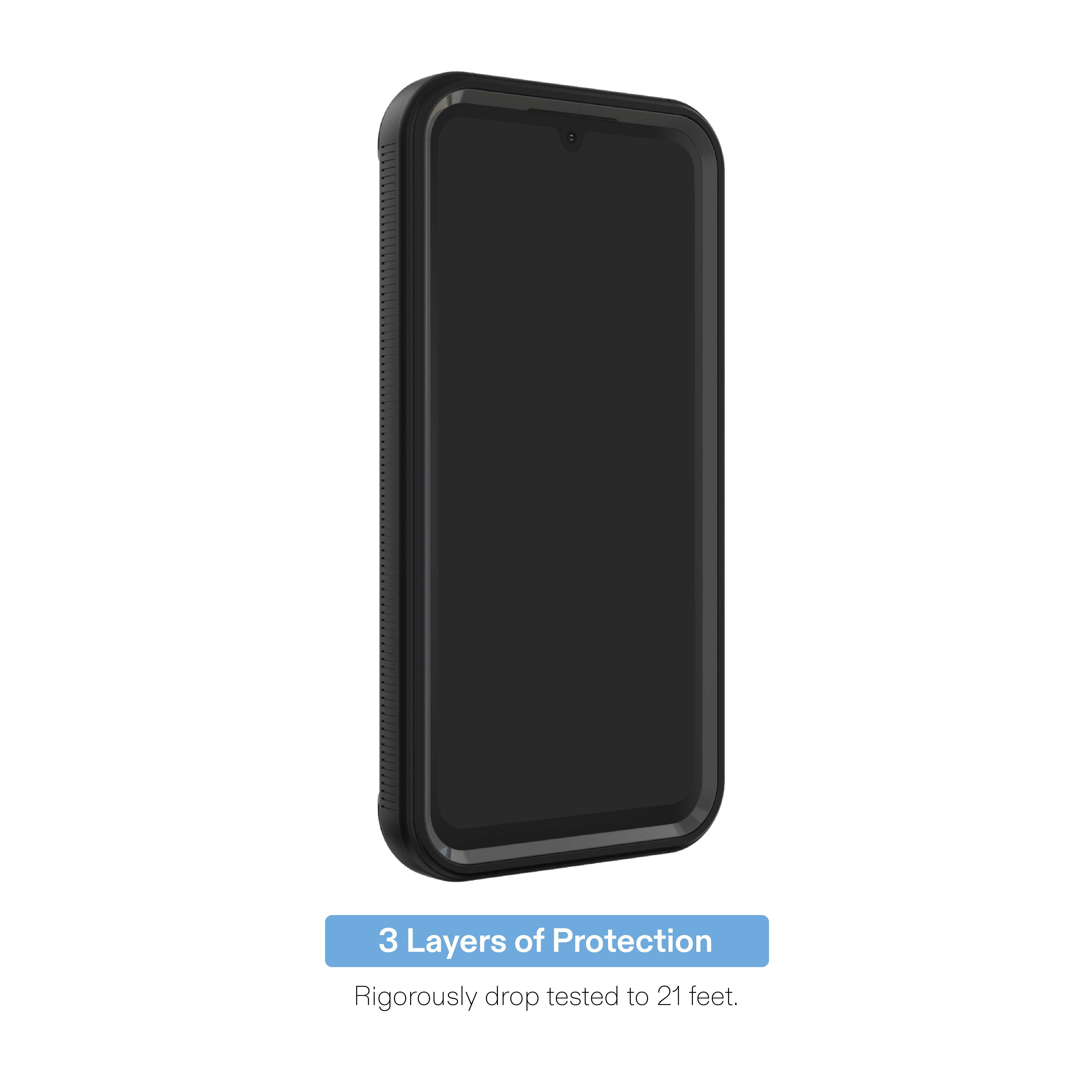 onn Rugged Phone Case for Samsung Galaxy A17 5G - Black