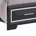 thumbnail image 4 of Liverpool G01600B-KB King Bed: Modern Bevel Panel Headboard, Storage Drawers, 4 of 6