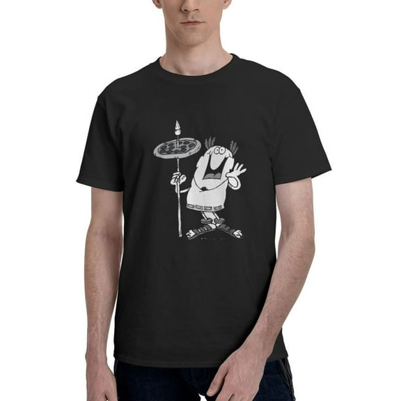 Little Caesars Men'S Basic Short Sleeve T-Shirt Fad Black Small