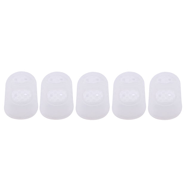 Silicone Thimbles 5 Pack Hollow Breathable Finger Sleeves for Sewing DIY Crafts and Needlework
