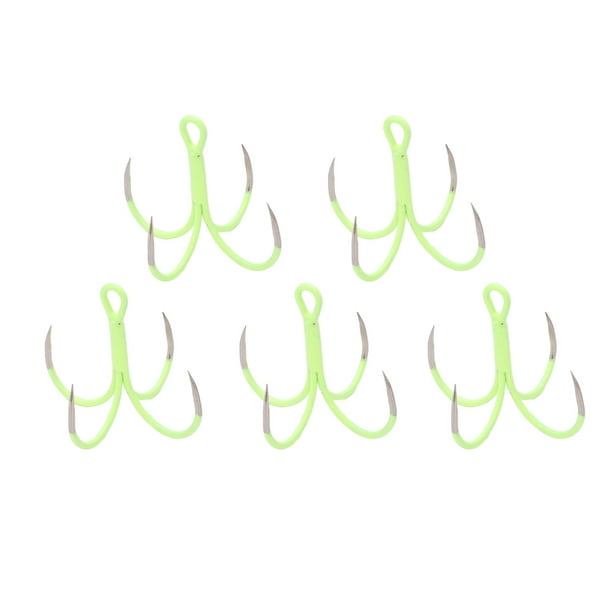 Four Claw Fishhook,5Pcs Luminous Four Claw Four Claw Fishing Hook