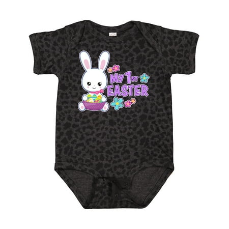 

Inktastic My 1st Easter with Bunny and Easter Basket Gift Baby Girl Bodysuit